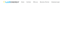 Tablet Screenshot of luxsolarenergy.com